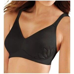 Bali Live It Up Women's Black Wirefree Bra, 3T13- 36B